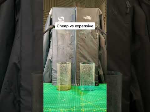 Cheap vs expensive waterproof jackets insane result