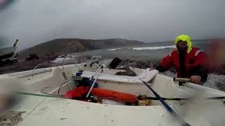 preview picture of video 'Tekne ile Fırtınadan Zor Kurtulduk'
