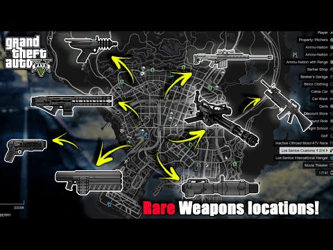 GTA 5 - All Secret and Rare Weapon Locations (Laser Gun, Up-n-Atomizer & more)