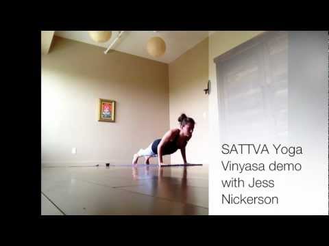 Vinyasa / sun salutation demo with Jess Nickerson