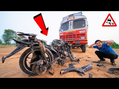 Truck VS Bike Crash Test | Live Accident Demonstration