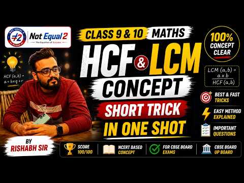Important Exam Problems: HCF & LCM Master Questions (Class 9 & 10 Maths) thumbnail