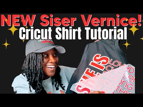 She Is Me! DIY Shirt with NEW Siser Vernice | Cricut Maker T-Shirt Template Tutorial