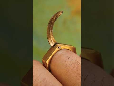 Survival knife.🔥 #diy #satisfying #melting metal #survival #knife