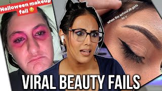 THIS HAPPENED TO YOU TOO! MUA REACTS TO COMMON BEAUTY FAILS!