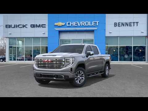 2026 GMC Sierra 1500 Crew Cab Short Box 4-Wheel Drive Denali in Silver for sale at Bennett Chevrolet Cadillac Buick GMC Ltd. in Cambridge, ON