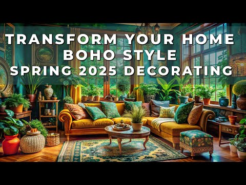Transform Your Home Boho Style 🌞 | Spring 2025 Decorating Ideas That Wow!