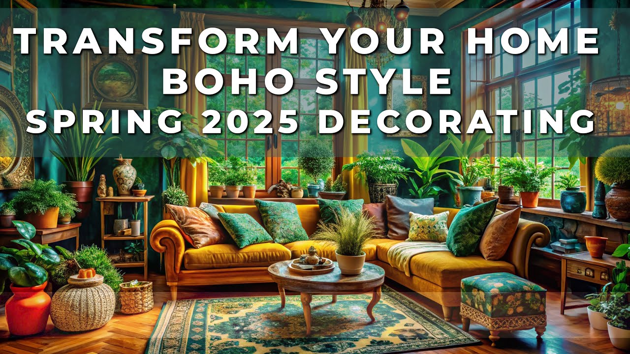 Transform Your Home Boho Style 🌞 | Spring 2025 Decorating Ideas That Wow!
