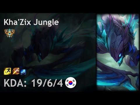 Kha'Zix Jungle vs Nidalee - KR Challenger Patch 7.12
