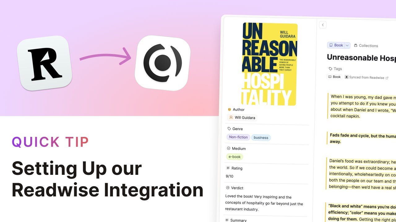 How to Set Up the Readwise x Capacities Integration