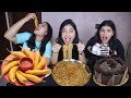 Mouth Vs Hand Vs Spoon  Food Challenge with @DingDongGirls || Food Challenge