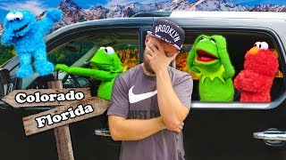 Kermit the Frog, Elmo, and Cookie Monster's Road Trip to Colorado!