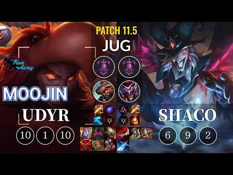 RNW Moojin Udyr vs Shaco Jungle - KR Patch 11.5