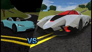 Supercars Gallery Tesla Roadster Vs Lamborghini - roblox vehicle simulator fastest huracan tune