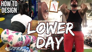 How to Design LOWER BODY Day for Size and Strength