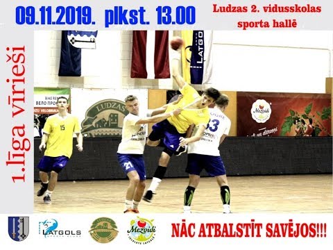 09.11.2019  1. līga vīriešiem "SK Latgols juniori - Ulbroka SK"