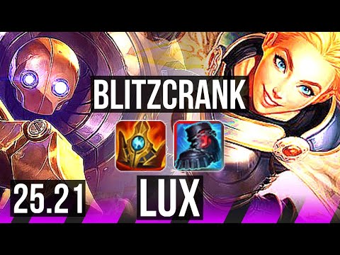 BLITZCRANK & Kai'Sa vs LUX & Caitlyn (SUP) | KR Master | 25.21
