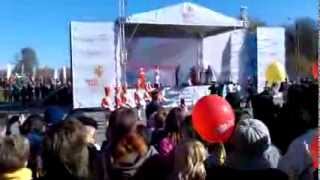 preview picture of video 'Эстафета Олимпийского огня в Ясной Поляне'