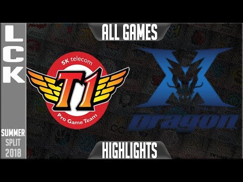 SKT vs KZ Highlights ALL GAMES | LCK Summer 2018 Week 3 Day 3 | SK Telecom T1 vs King-Zone DragonX