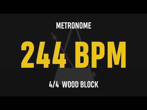 244 BPM 4/4 - Best Metronome (Sound : Wood block)