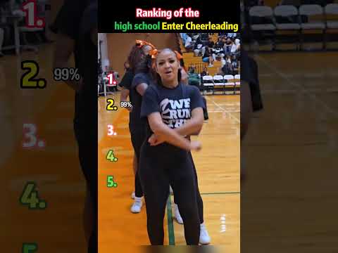 Ranking best high school enter cheerleading #cheer #basketball #highschool