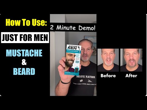 How To Use Just For Men Mustache & Beard Color Dye #beard #mustache #color #dye #mensgrooming #howto