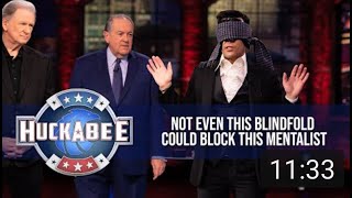 Not Even this Blindfold could block Frederic Da Silva, the star of the show Paranormal Las Vegas.