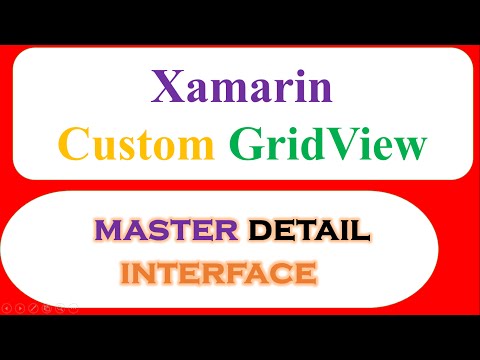 Xamarin Android GridView 03 : Master Detail - Open New Activity,Pass Data [Images and Text]