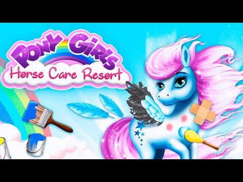 Fun Animal Horse Care - Pony Girls Dress Up Hair Salon Makeover