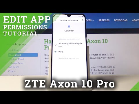 How to Enter App Permission in ZTE Axon 10 Pro – Control Apps