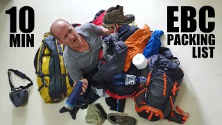 EVEREST BASECAMP PACKING LIST - THE ESSENTIALS IN UNDER 10 MINUTES