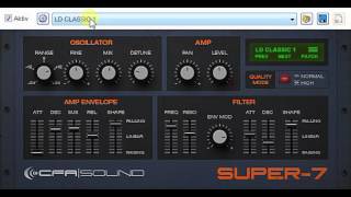 Video thumbnail for Freeware VST VSTi Plugin Synth 2015 Vol.5 . SUPER-7 ... Great for Techno Dance Chillout by Peter Lause
