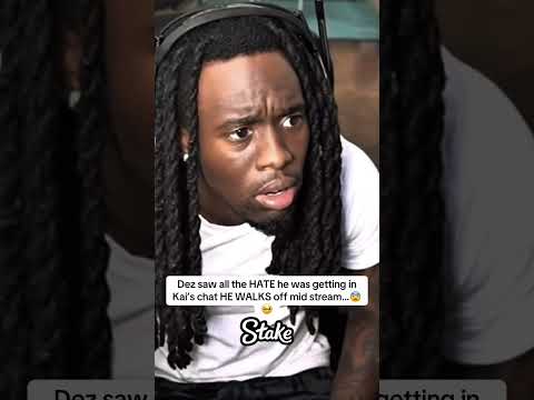 Dez saw all the HATE he was getting in Kai’s chat HE WALKS off mid stream…😨🥺#mafiathon3 #kaicenat