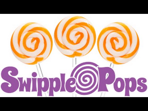 SWIPPLE POPS | Orange Swirly Lollipops