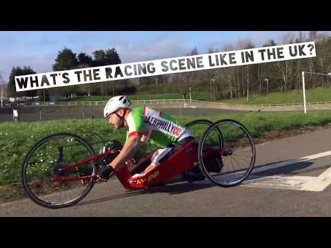 Handcycling racing scene in Wales