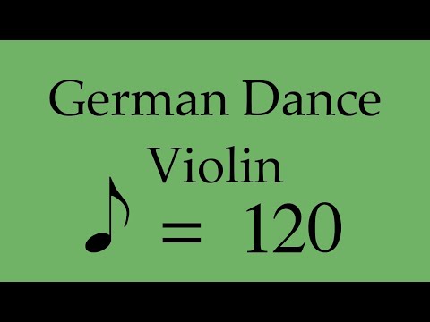 Suzuki Violin Book 5 | German Dance | Piano Accompaniment | 120 BPM