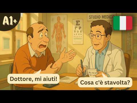 15 Minutes of Daily Italian Conversation At The Doctor (A1+)