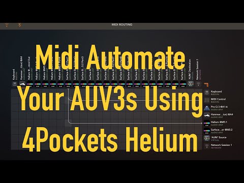 Using 4Pockets Helium to automate knobs and sliders inside auv3 (midi automation tutorial)