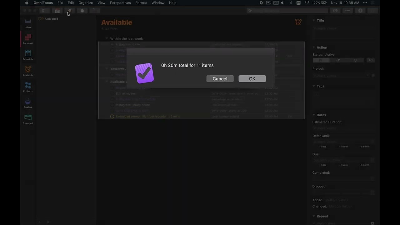Adding New Features by Scripting OmniFocus