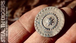 Back to the loaded hole metal detecting NH Cellar #259 finding coins &amp; relics Garrett ATGOLD Deus XP