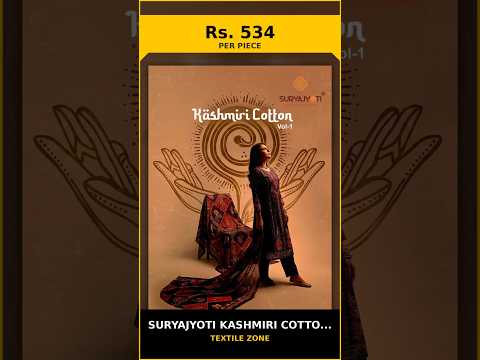 Suryajyoti Kashmiri Cotton Vol 1 Dress Material – product video thumbnail