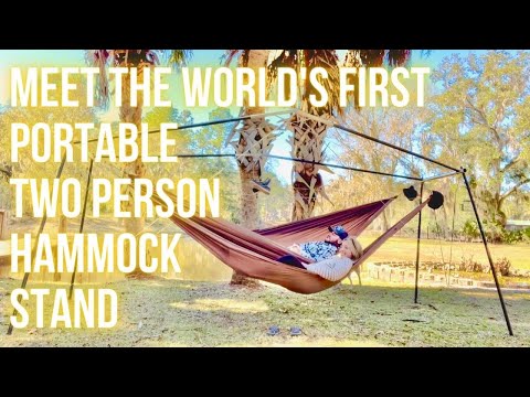 , title : 'Hive Hammock Stand - the world's first portable two person hammock stand'