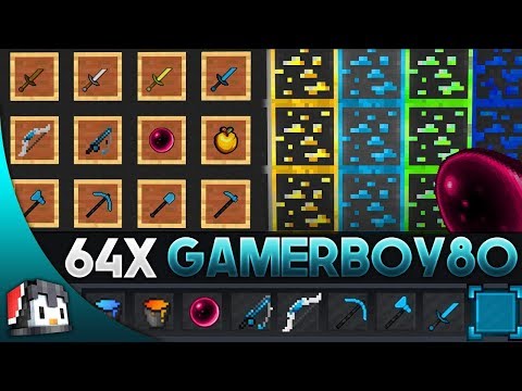 Gamerboy80's [64x] MCPE PvP Texture Pack (FPS Friendly)