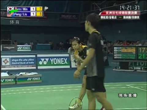 Asia Badminton Championship 2010 Mixed Doubles Finals Chan Peng Soon & Goh Liu Ying MAS vs Yoo Yeon Seong & Kim Min Jung KOR  5