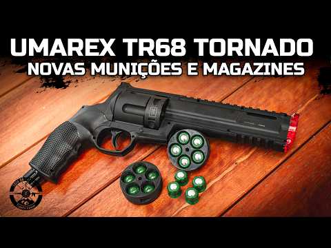 MUNIÇÃO .68 DEVASTADOR! Revólver Umarex T4E TR68 Com Novas Munições