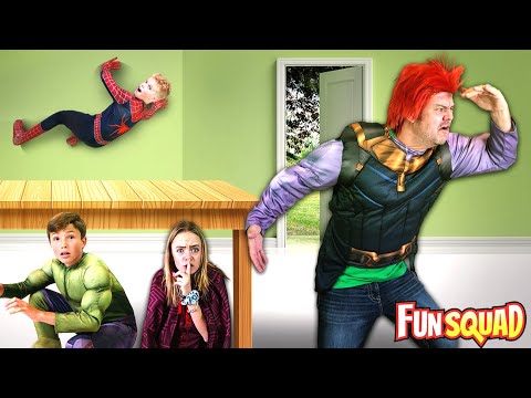 EXTREME Hide & Seek! SuperHeroes VS Villains!
