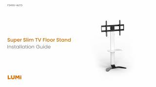 Super Slim TV Floor Stand with Storage Shelf丨FS49H-46TD丨LUMI
