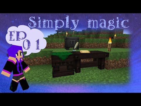 Modded Minecraft: Simply magic ep01, The quest for magic begins here
