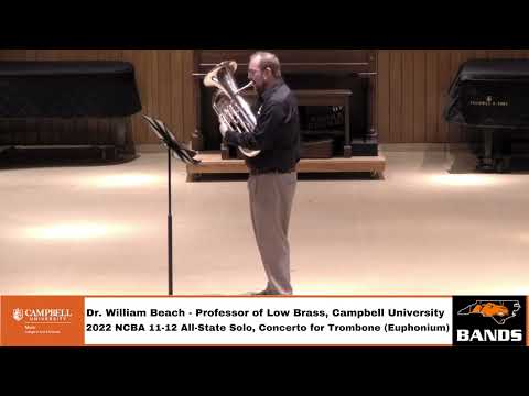 2021-2022 NCBA Euphonium 11-12 All State Solo, Dr. William Beach