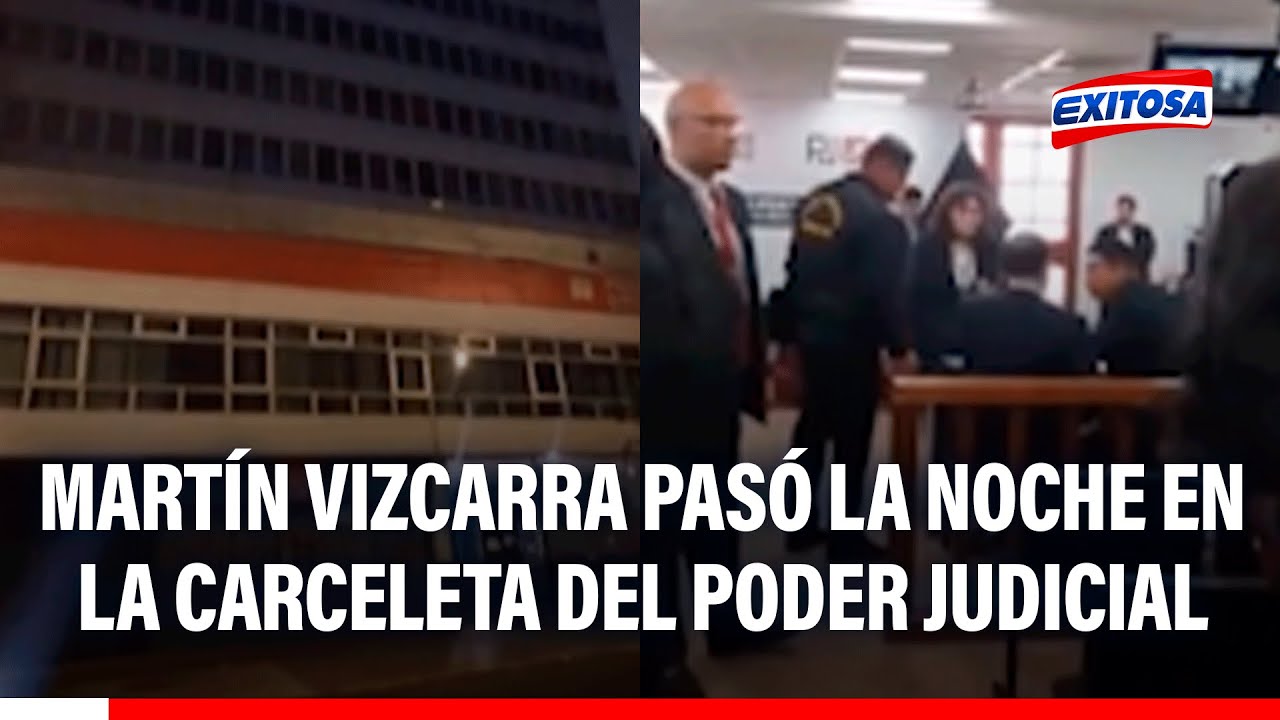 🔴🔵 Vizcarra pasó la noche en la carceleta del PJ tras recibir cinco meses de prisión preventiva